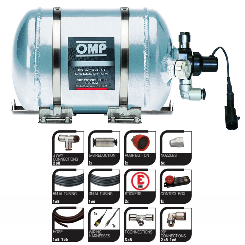 Kit Extincteur Automatique OMP CESAL3R, 2,8 lt Ecolife (FIA)